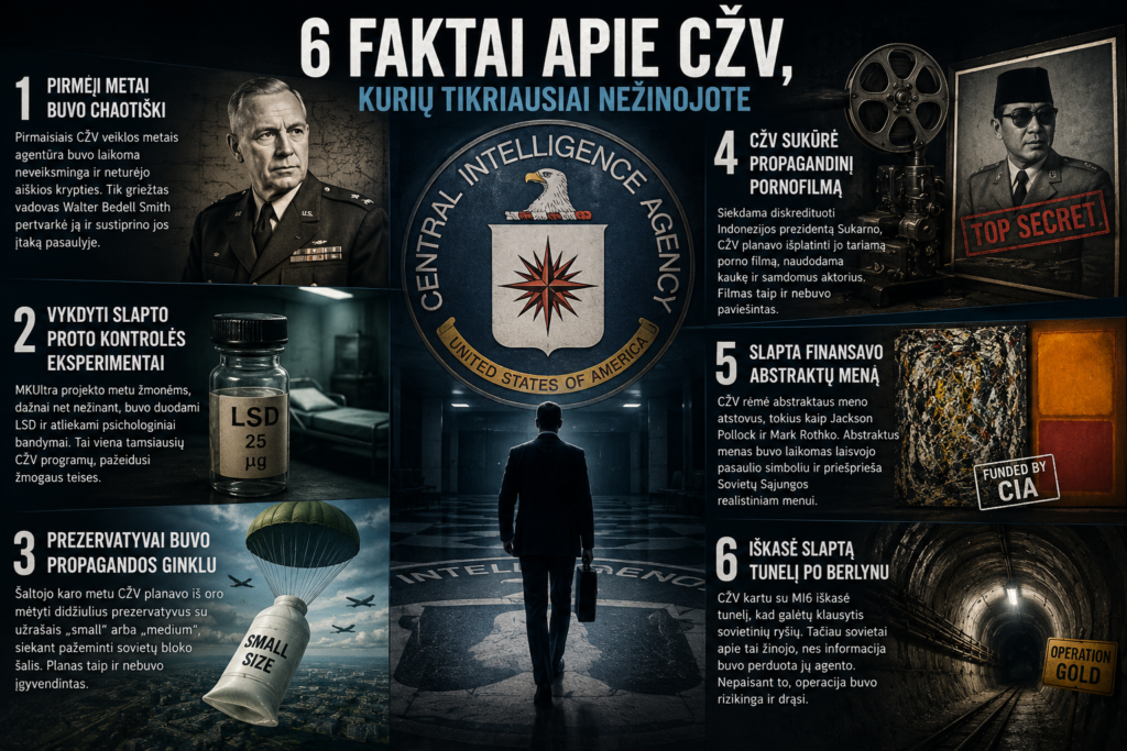 6 šokiruojantys faktai apie CŽV