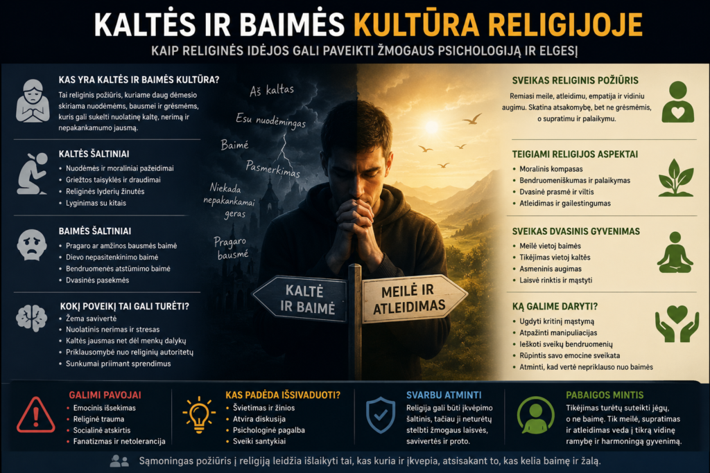 Kaltės ir baimės kultūra religijoje