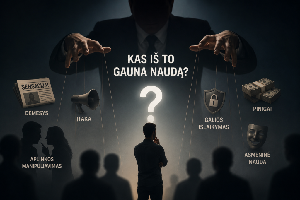 Kas iš to gauna naudą
