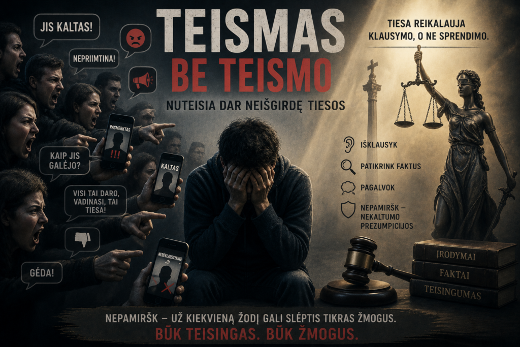 Teismas be teismo