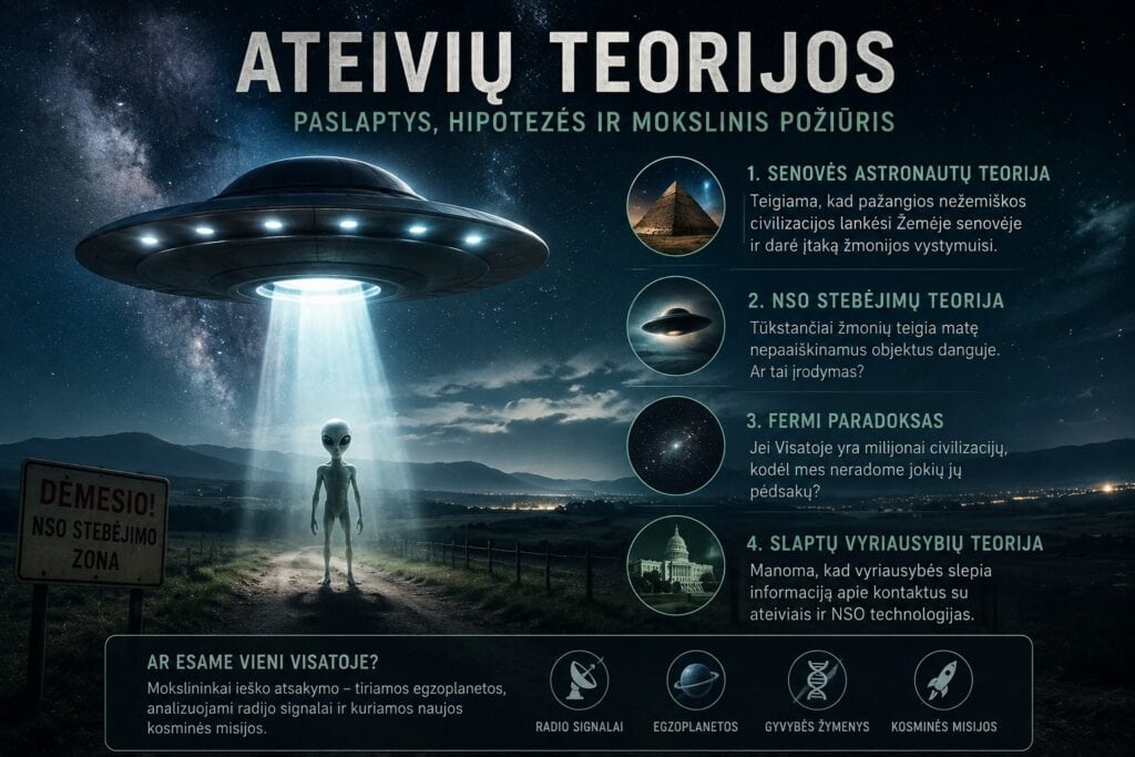 UFO stebėjimo zona nakties paslaptyse