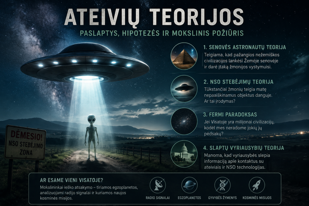 UFO stebėjimo zona nakties paslaptyse