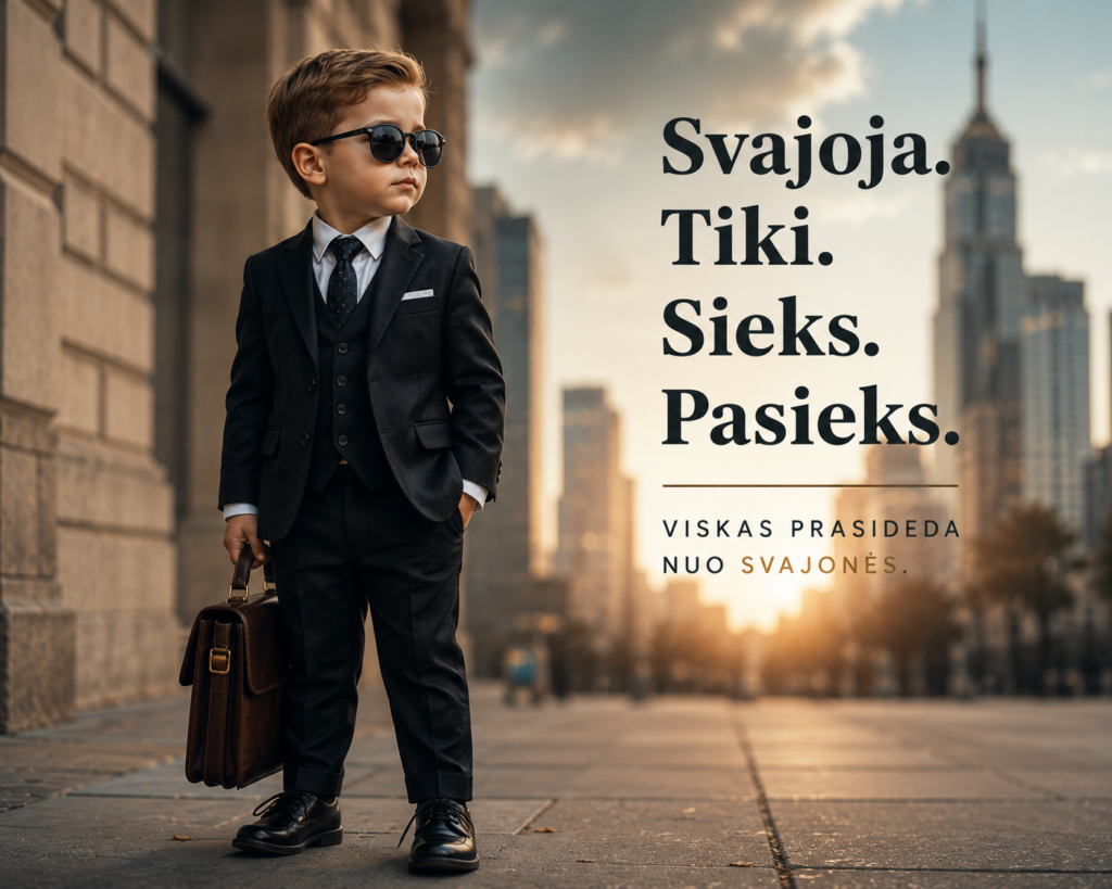 Vaikas su kostiumu