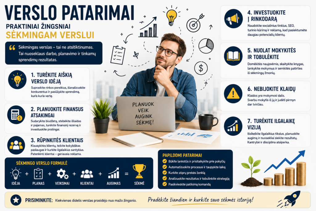 Verslo patarimai