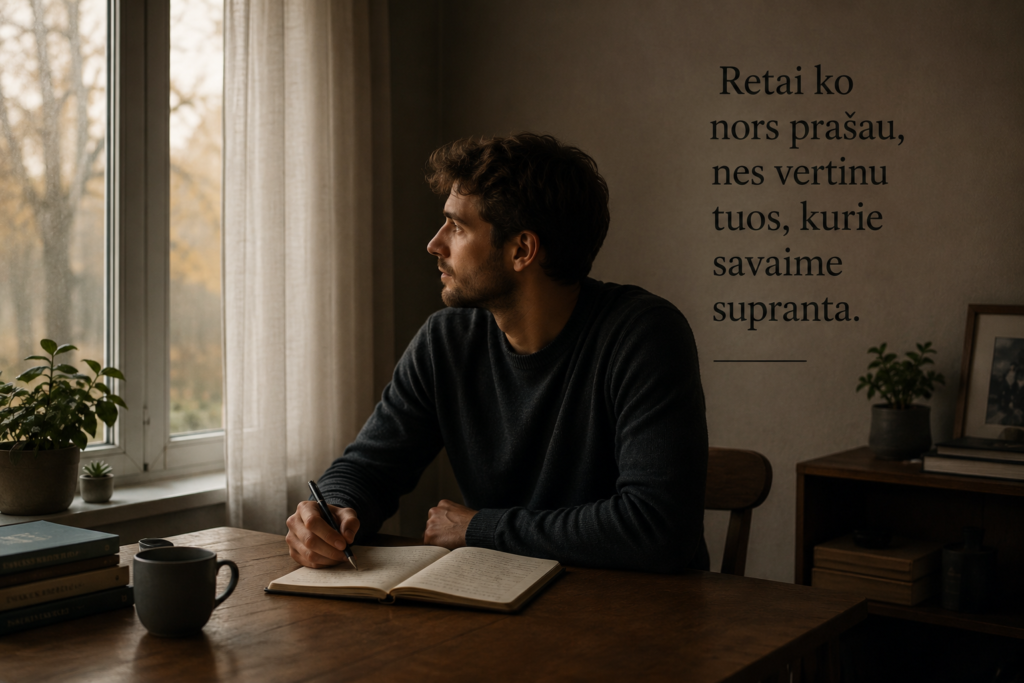 Žmogus, kuris retai ko nors prašo