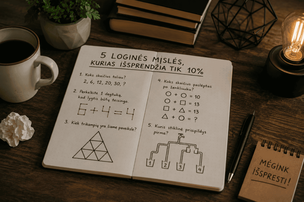 5 loginės mįslės