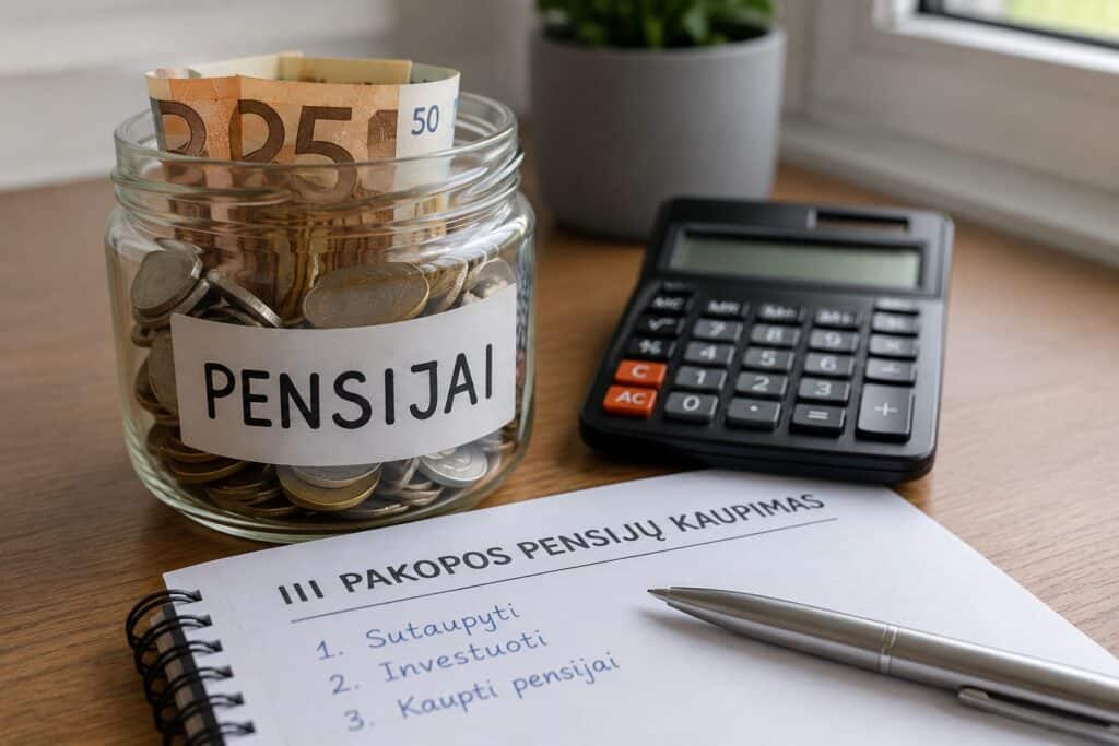 III pakopos pensijų kaupimas 2026