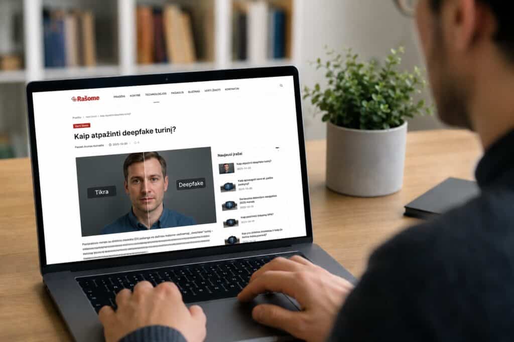 Kaip atpažinti deepfake