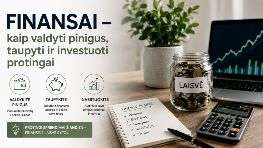 Kaip valdyti pinigus protingai