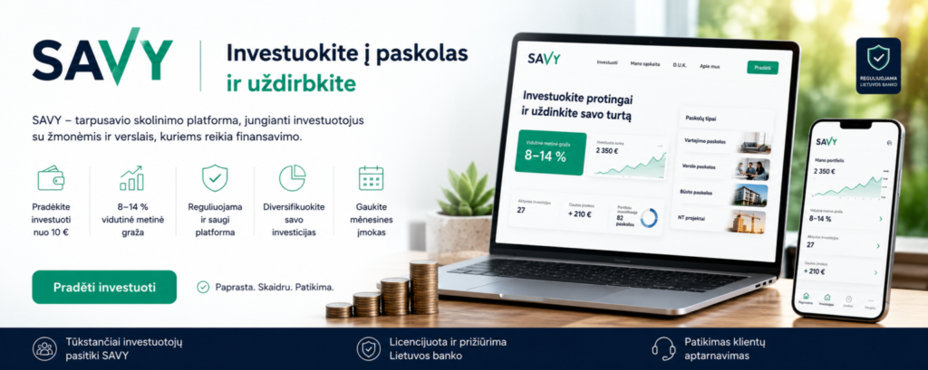 SAVY koncentruojasi ties vartojimo paskolomis
